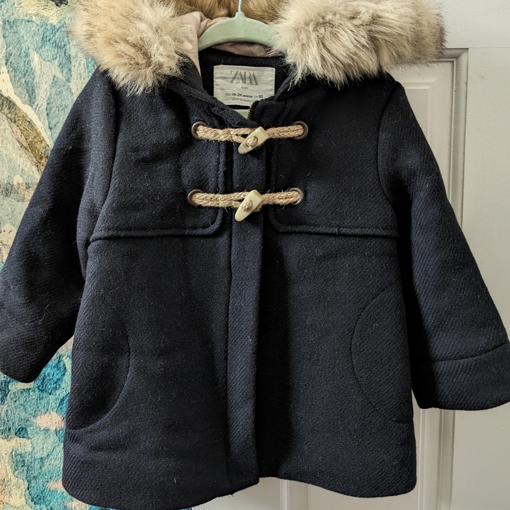Zara coat 18+24 months baby